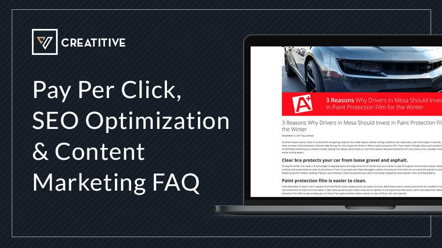 Pay-Per-Click, SEO Optimization-&-Content Marketing FAQ